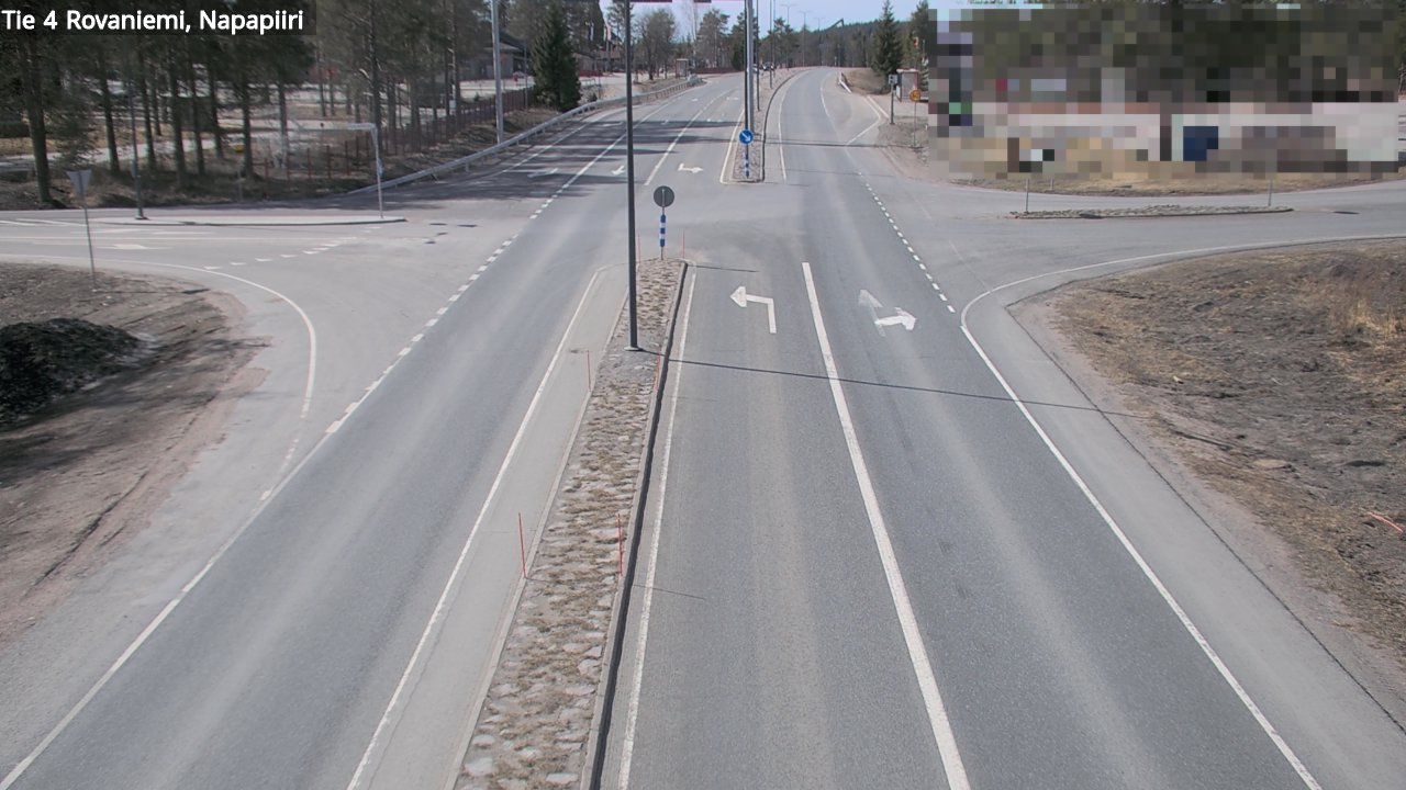 Weather Camera Image Road 4 Rovaniemi, Arctic circl, Rovaniemi, Lappi