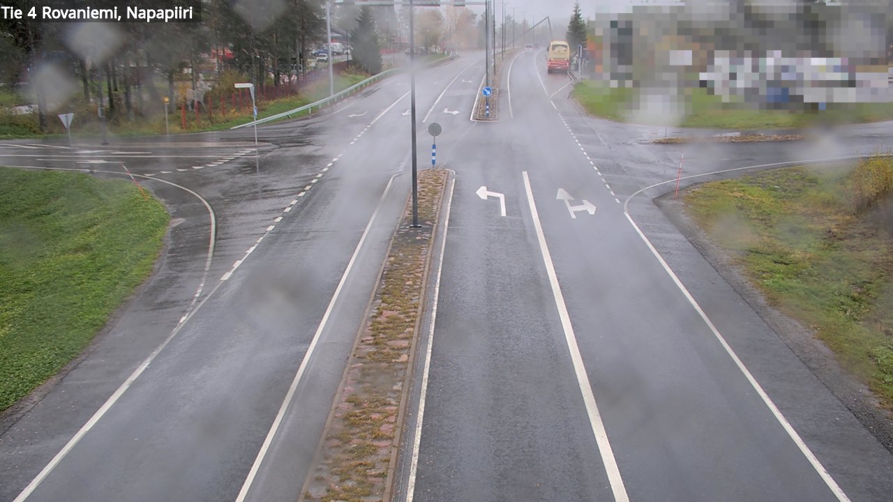 Weather Camera Image Road 4 Rovaniemi, Arctic circl, Rovaniemi, Lappi