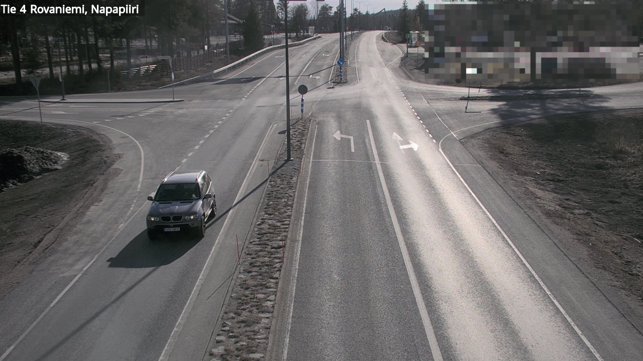 Weather Camera Image Road 4 Rovaniemi, Arctic circl, Rovaniemi, Lappi