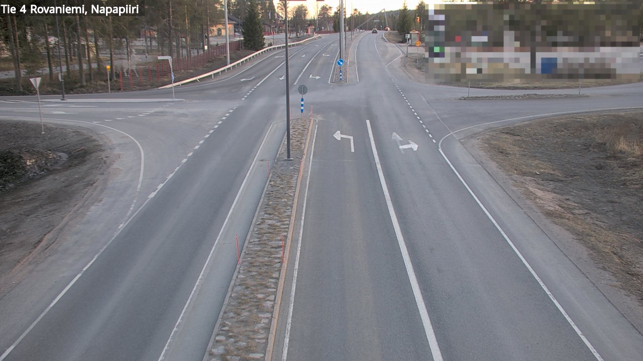 Weather Camera Image Road 4 Rovaniemi, Arctic circl, Rovaniemi, Lappi