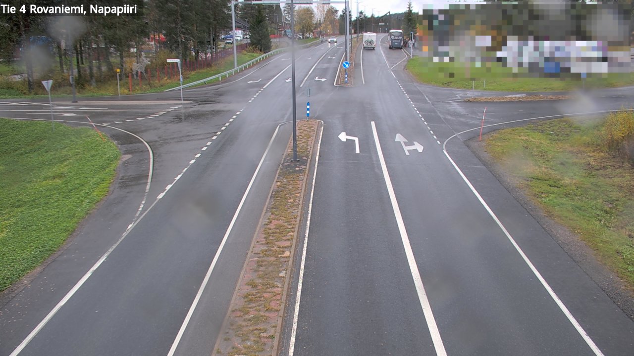 Weather Camera Image Road 4 Rovaniemi, Arctic circl, Rovaniemi, Lappi
