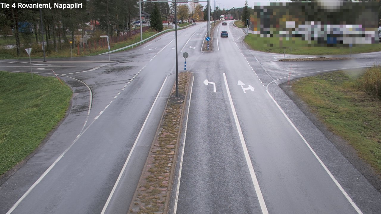 Weather Camera Image Road 4 Rovaniemi, Arctic circl, Rovaniemi, Lappi