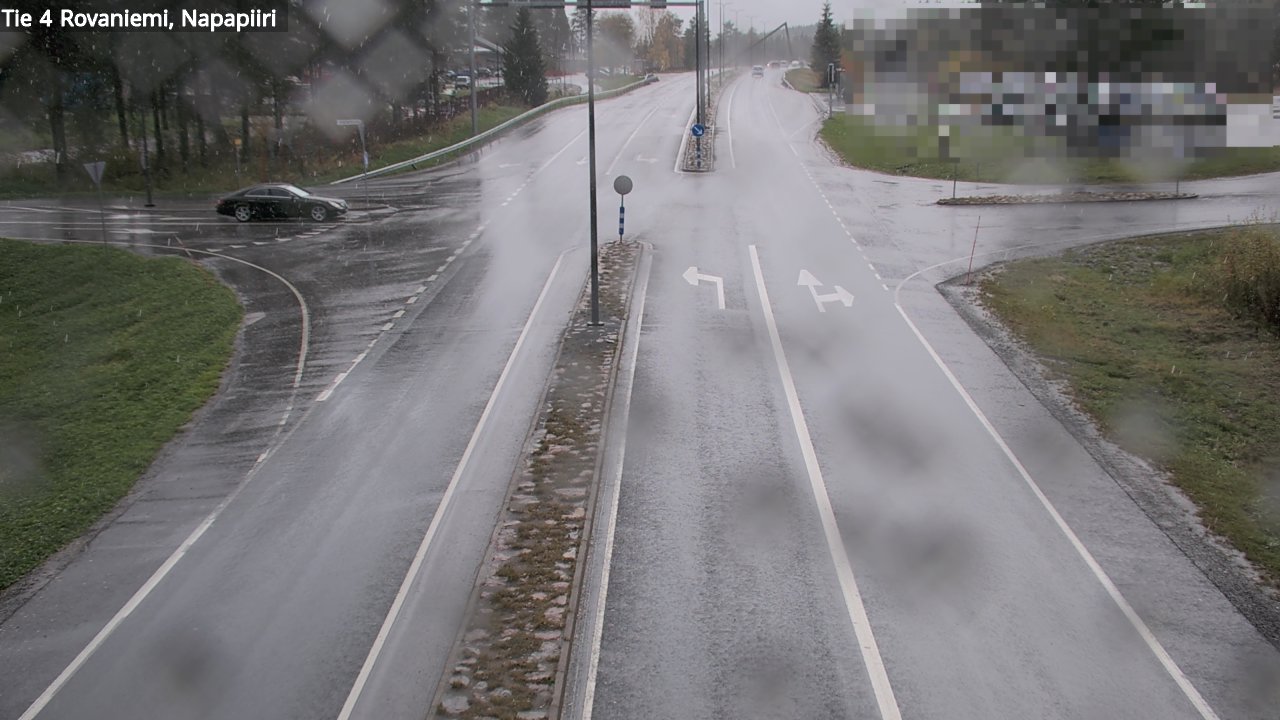 Weather Camera Image Road 4 Rovaniemi, Arctic circl, Rovaniemi, Lappi