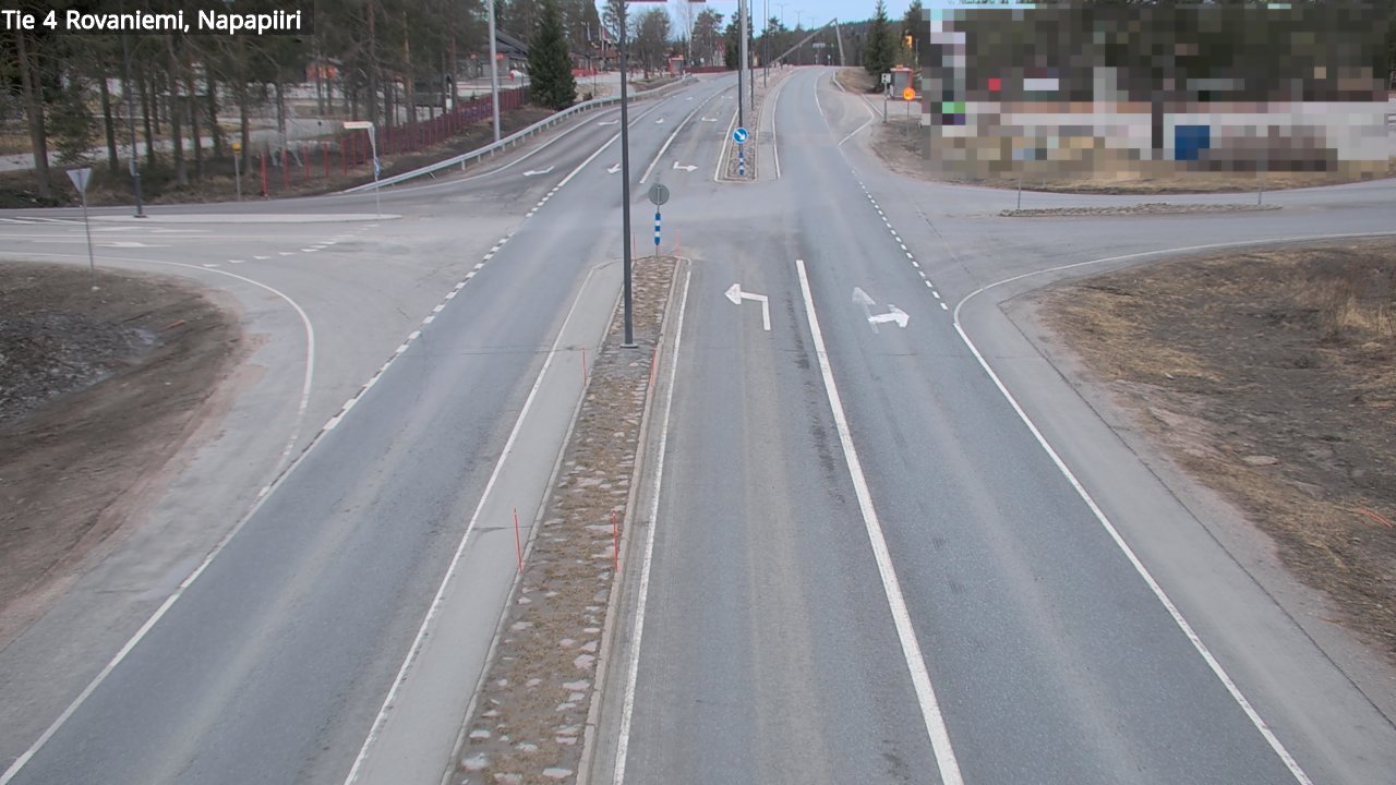 Weather Camera Image Road 4 Rovaniemi, Arctic circl, Rovaniemi, Lappi