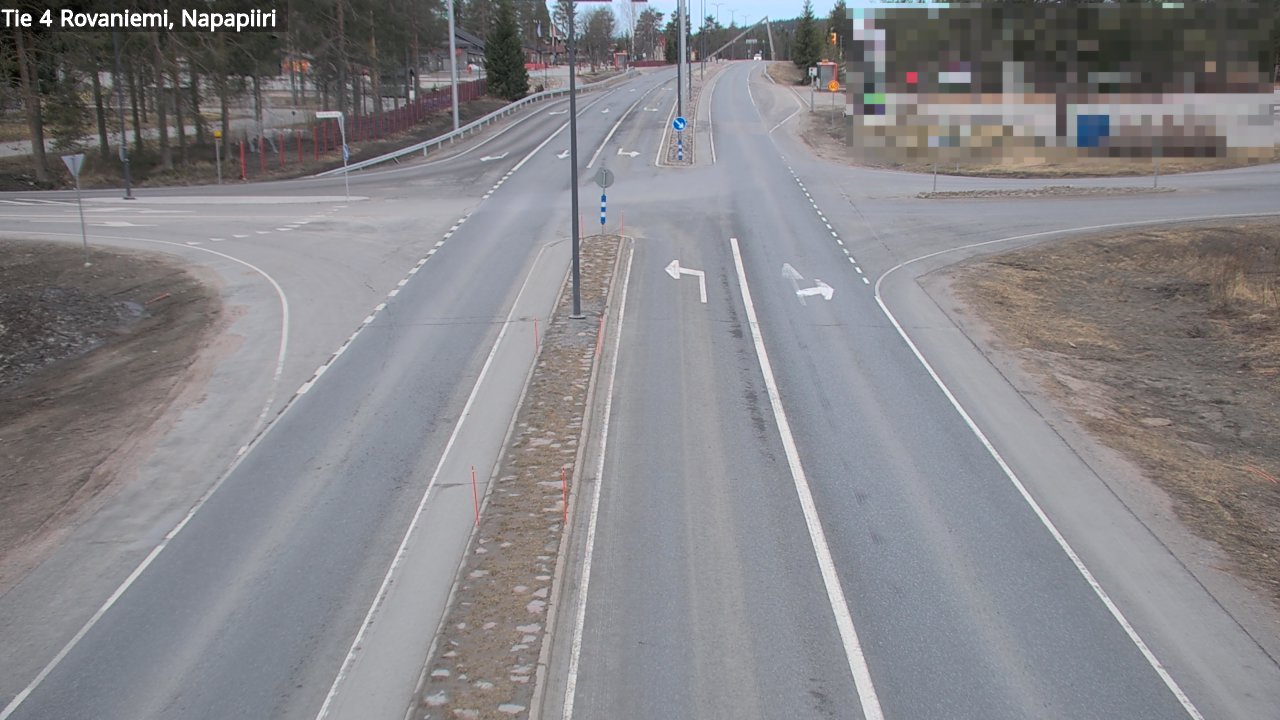 Weather Camera Image Road 4 Rovaniemi, Arctic circl, Rovaniemi, Lappi