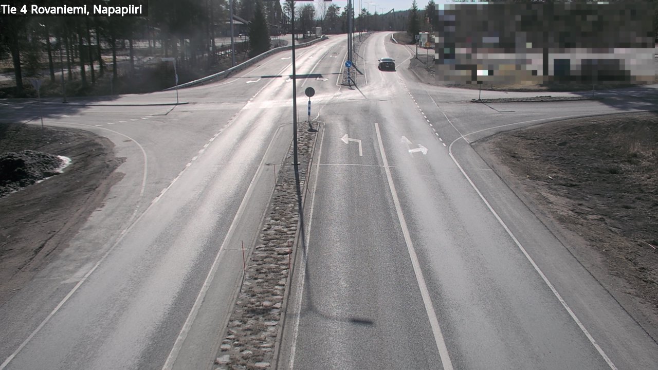 Weather Camera Image Road 4 Rovaniemi, Arctic circl, Rovaniemi, Lappi