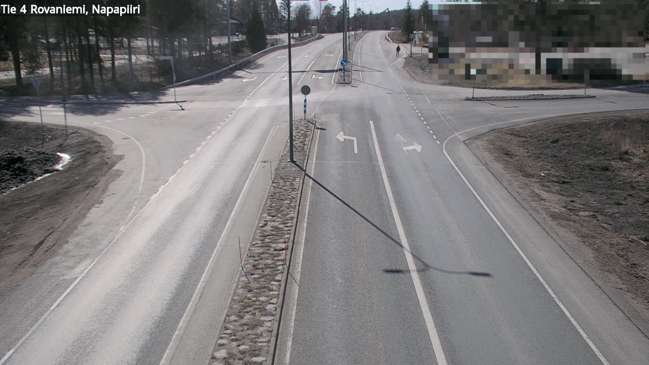 Weather Camera Image Road 4 Rovaniemi, Arctic circl, Rovaniemi, Lappi