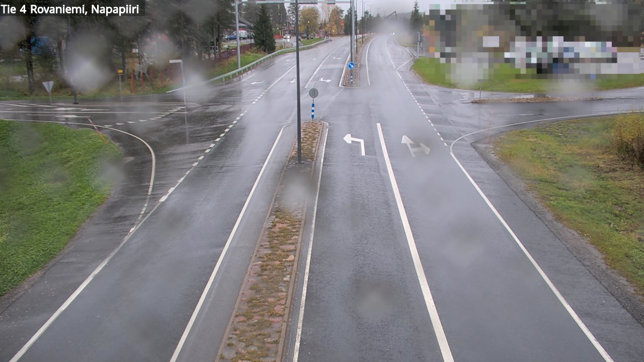 Weather Camera Image Road 4 Rovaniemi, Arctic circl, Rovaniemi, Lappi