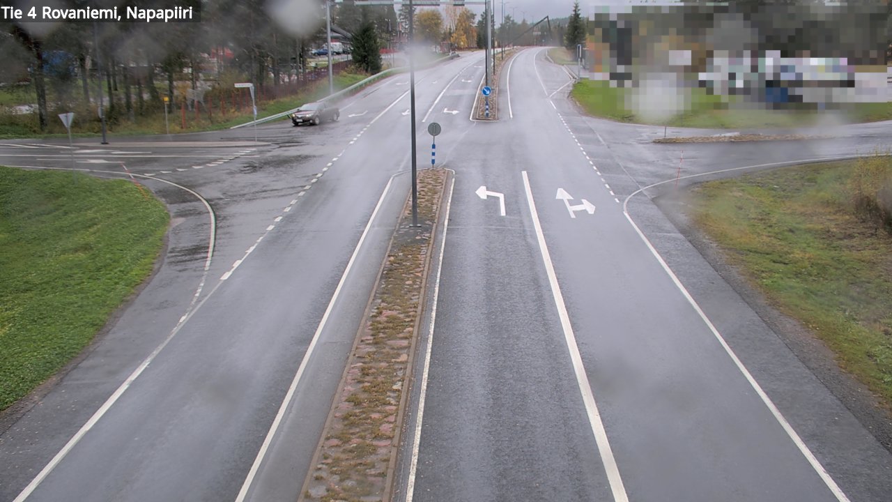 Weather Camera Image Road 4 Rovaniemi, Arctic circl, Rovaniemi, Lappi
