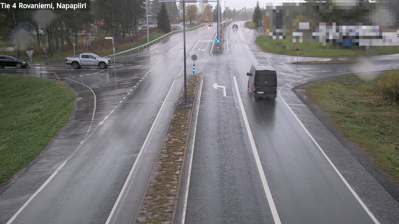 Weather Camera Image Road 4 Rovaniemi, Arctic circl, Rovaniemi, Lappi