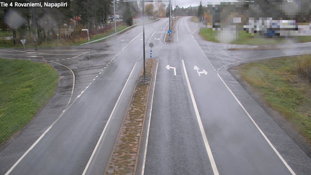 Weather Camera Image Road 4 Rovaniemi, Arctic circl, Rovaniemi, Lappi