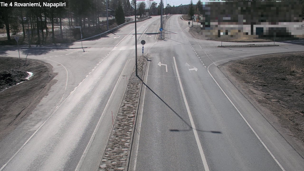 Weather Camera Image Road 4 Rovaniemi, Arctic circl, Rovaniemi, Lappi