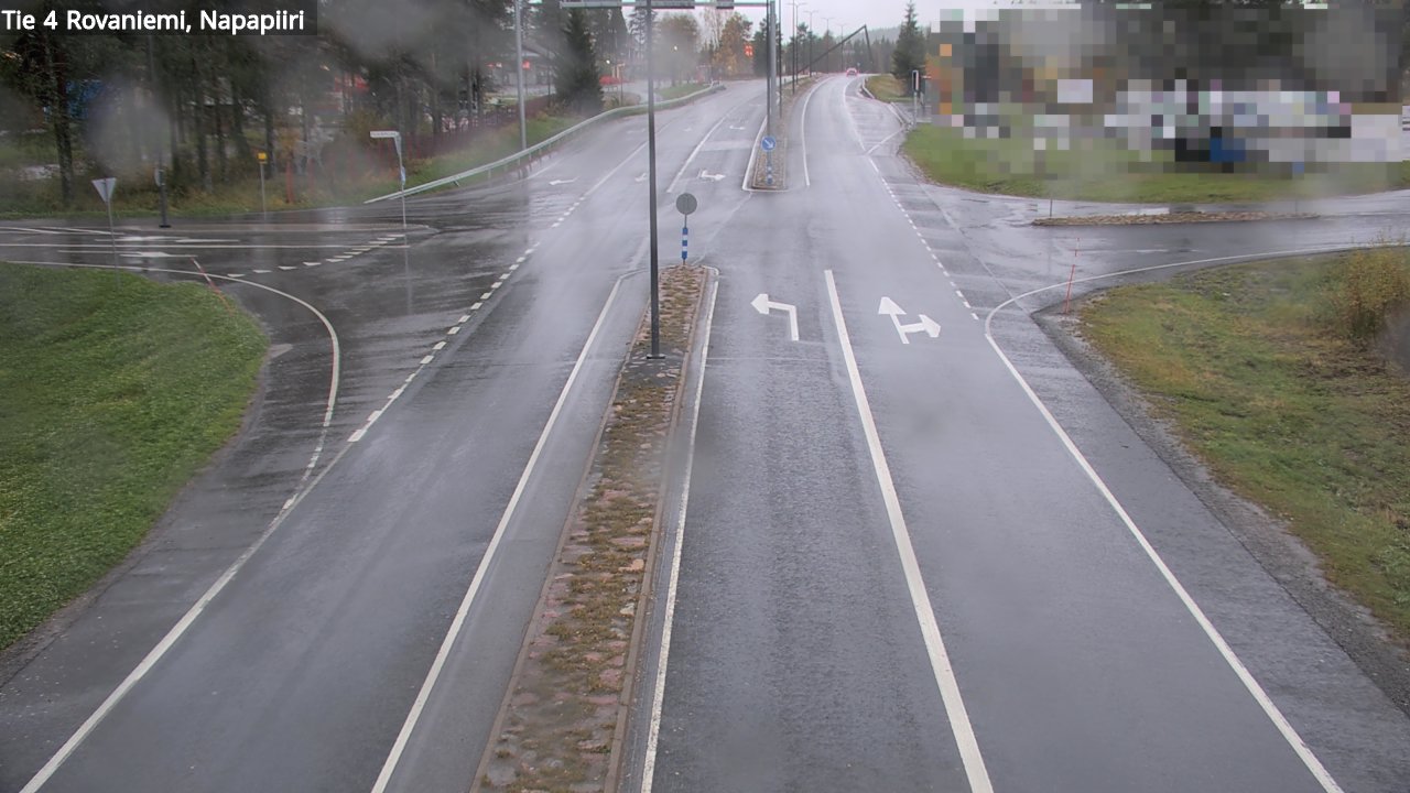 Weather Camera Image Road 4 Rovaniemi, Arctic circl, Rovaniemi, Lappi