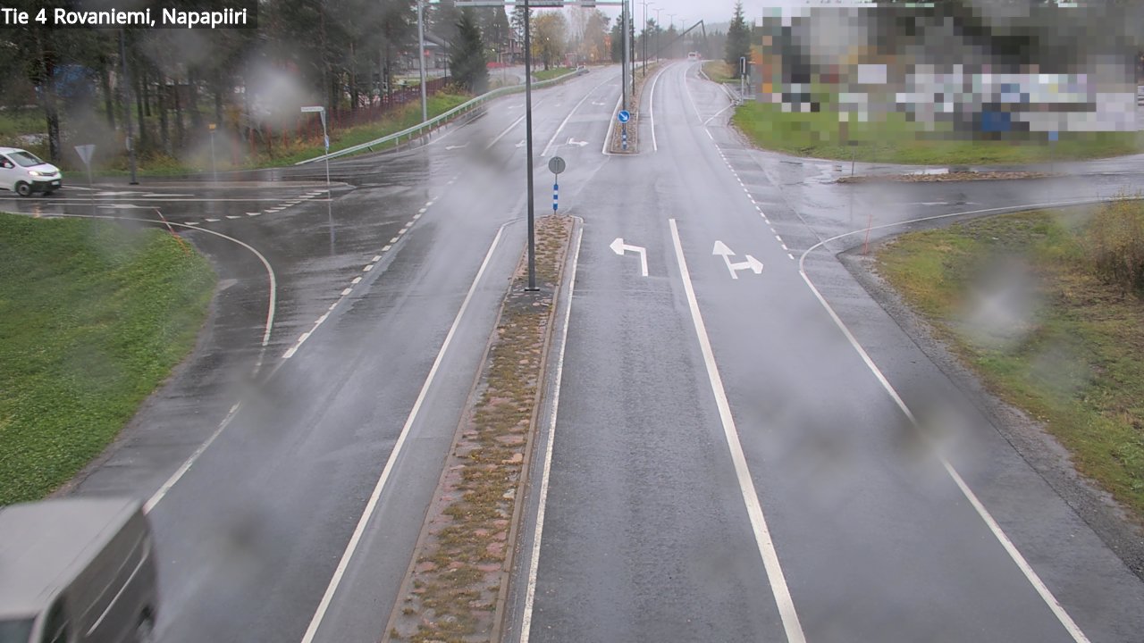 Weather Camera Image Road 4 Rovaniemi, Arctic circl, Rovaniemi, Lappi
