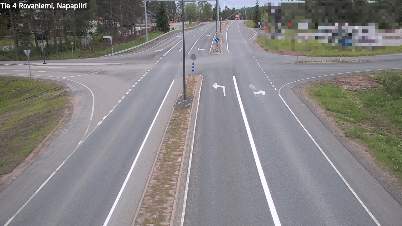 Weather Camera Image Road 4 Rovaniemi, Arctic circl, Rovaniemi, Lappi