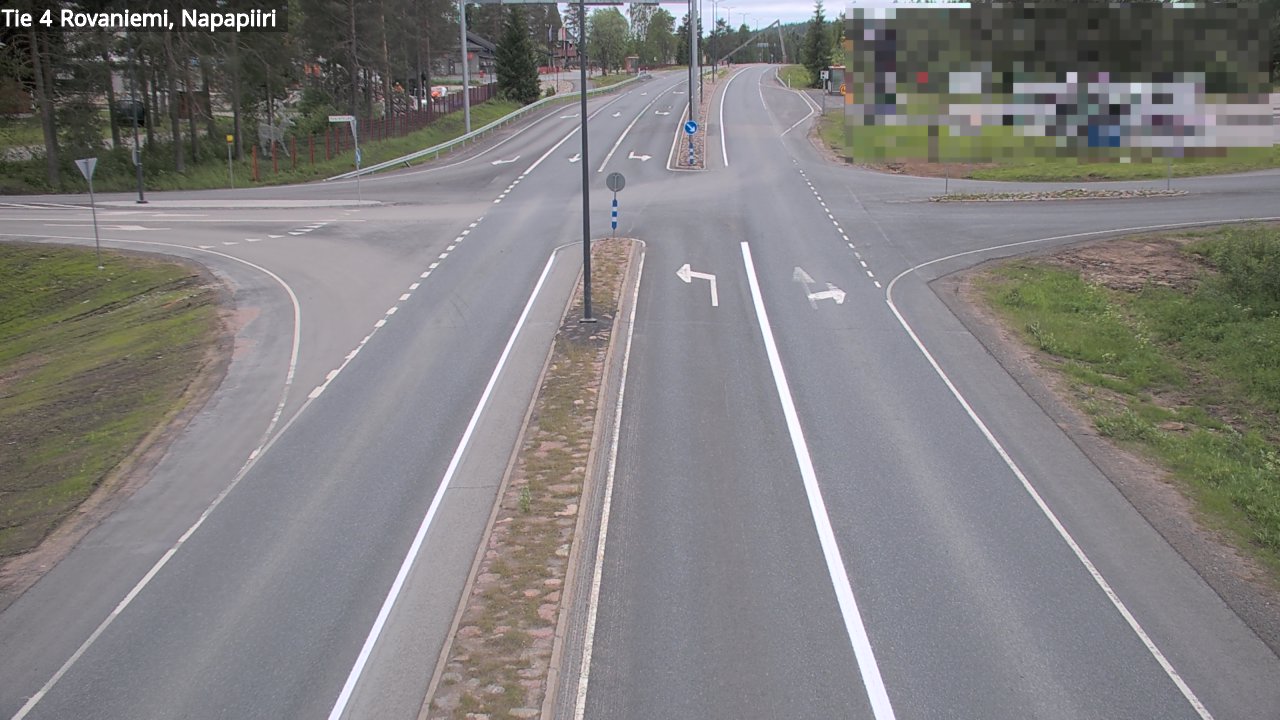 Weather Camera Image Road 4 Rovaniemi, Arctic circl, Rovaniemi, Lappi