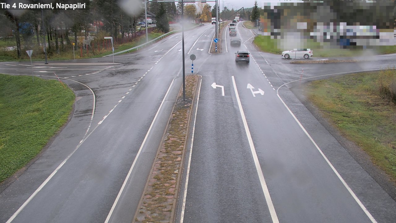 Weather Camera Image Road 4 Rovaniemi, Arctic circl, Rovaniemi, Lappi