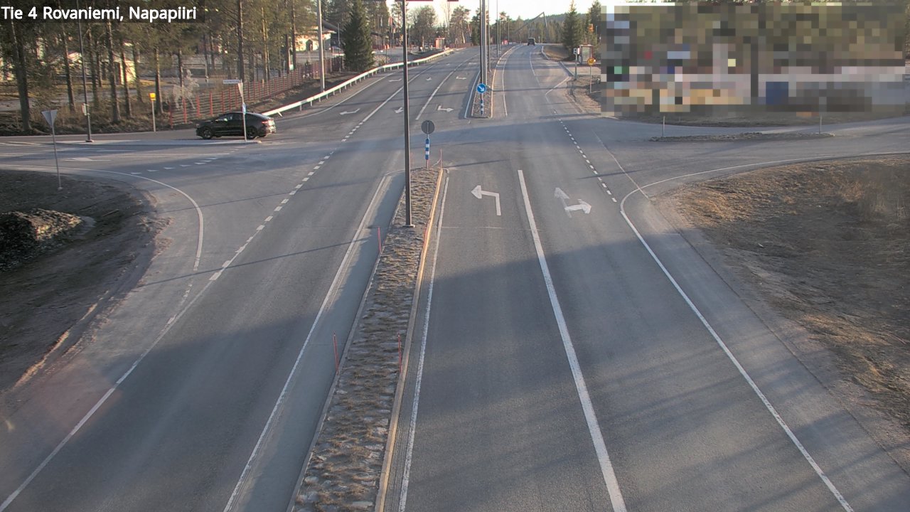 Weather Camera Image Road 4 Rovaniemi, Arctic circl, Rovaniemi, Lappi