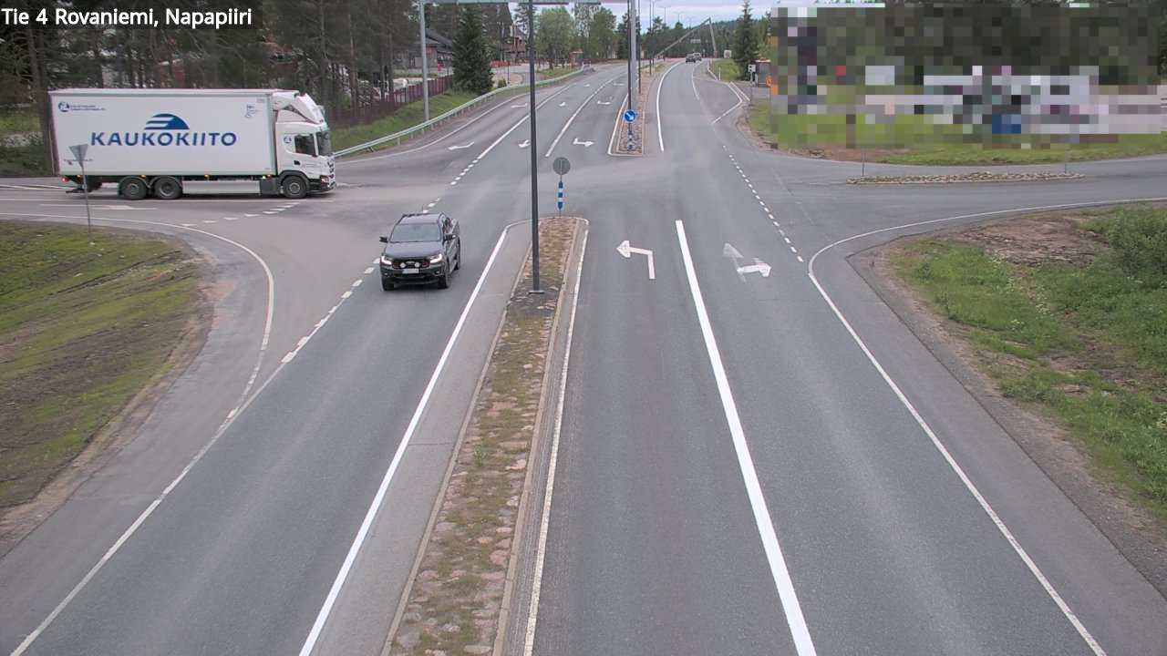 Weather Camera Image Road 4 Rovaniemi, Arctic circl, Rovaniemi, Lappi