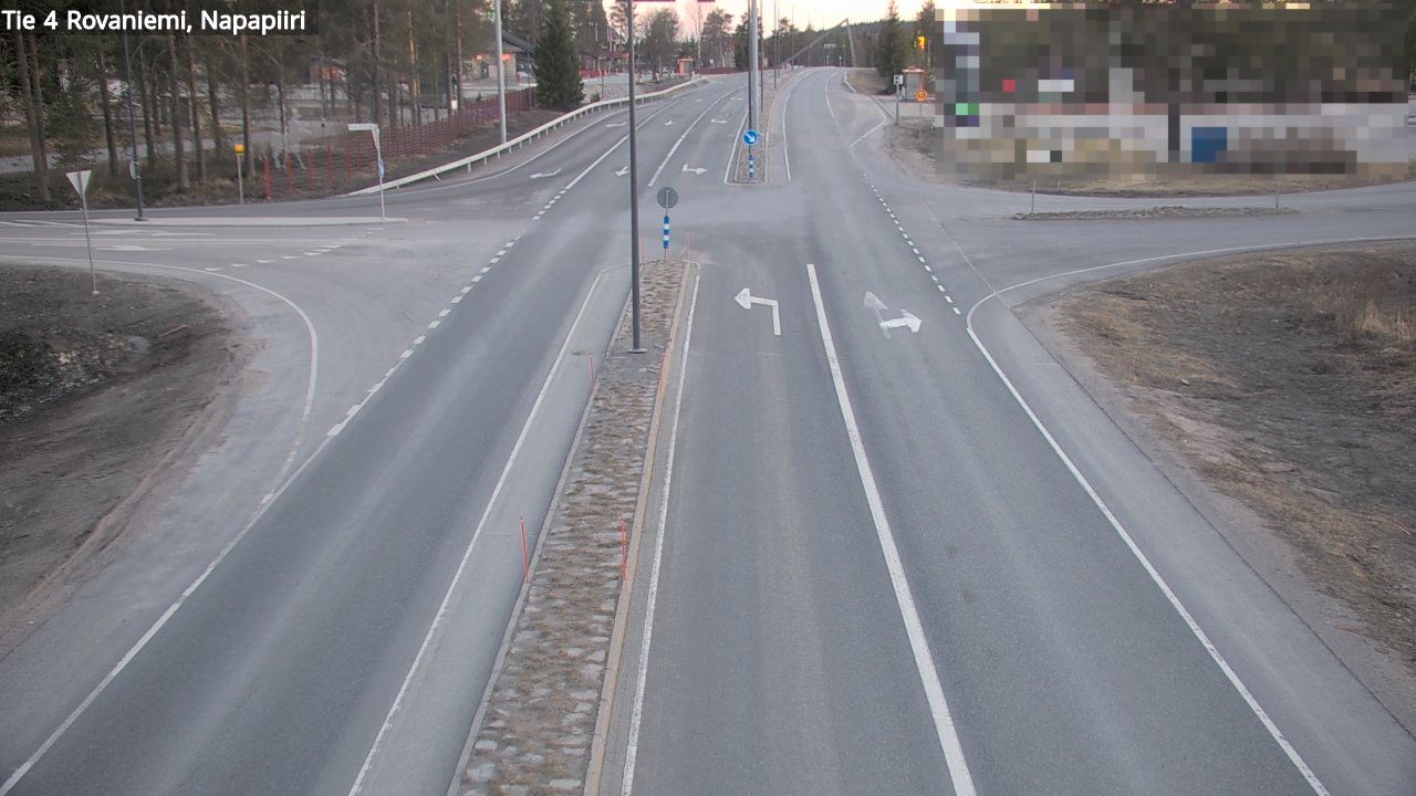 Weather Camera Image Road 4 Rovaniemi, Arctic circl, Rovaniemi, Lappi