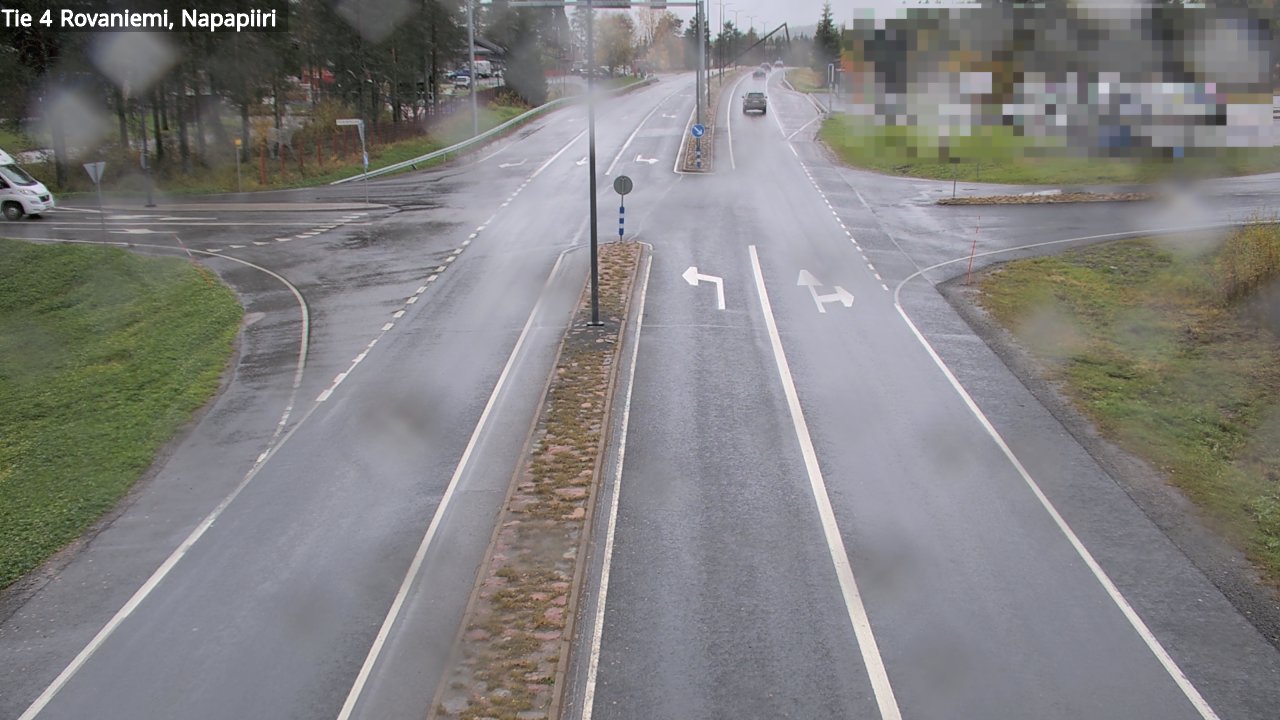 Weather Camera Image Road 4 Rovaniemi, Arctic circl, Rovaniemi, Lappi