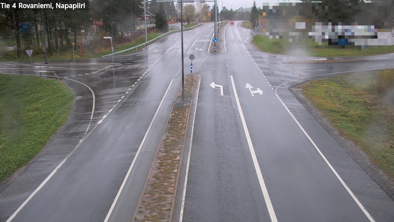 Weather Camera Image Road 4 Rovaniemi, Arctic circl, Rovaniemi, Lappi
