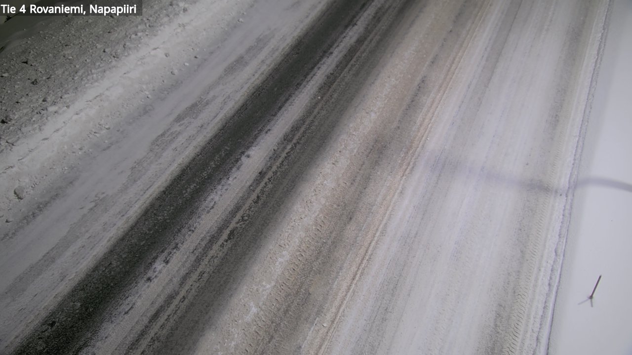 Weather Camera Image Väg 4 Rovaniemi, Polar cirke, Rovaniemi, Lappi