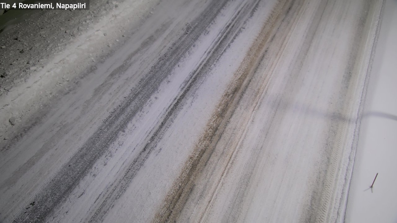 Weather Camera Image Väg 4 Rovaniemi, Polar cirke, Rovaniemi, Lappi