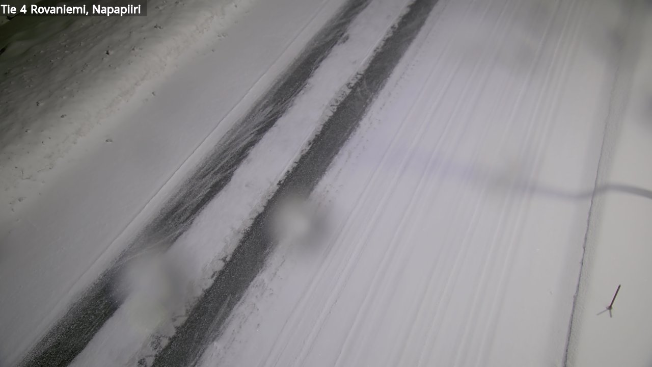 Weather Camera Image Väg 4 Rovaniemi, Polar cirke, Rovaniemi, Lappi