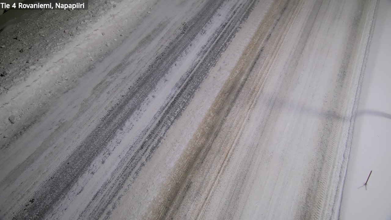 Weather Camera Image Väg 4 Rovaniemi, Polar cirke, Rovaniemi, Lappi