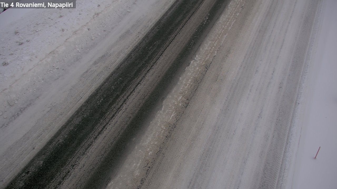 Weather Camera Image Väg 4 Rovaniemi, Polar cirke, Rovaniemi, Lappi