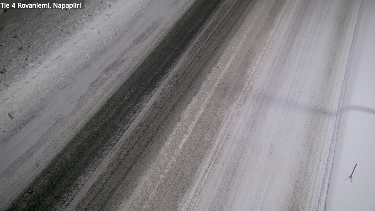Weather Camera Image Väg 4 Rovaniemi, Polar cirke, Rovaniemi, Lappi