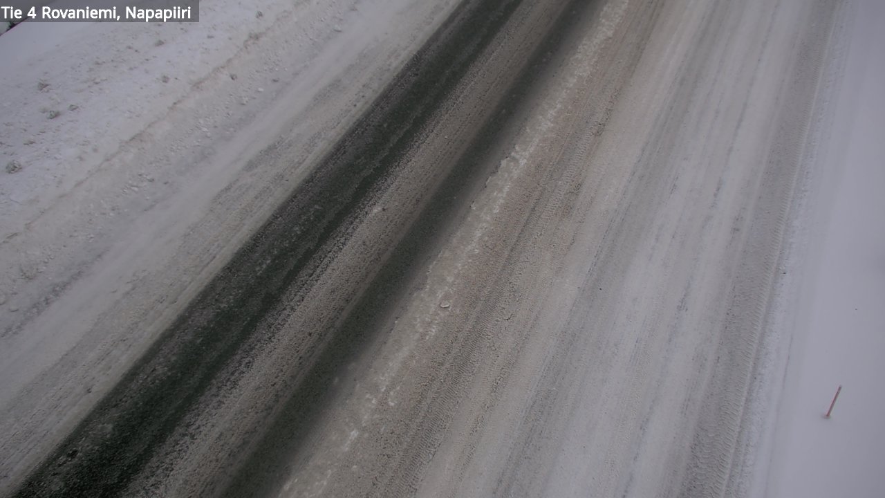 Weather Camera Image Väg 4 Rovaniemi, Polar cirke, Rovaniemi, Lappi