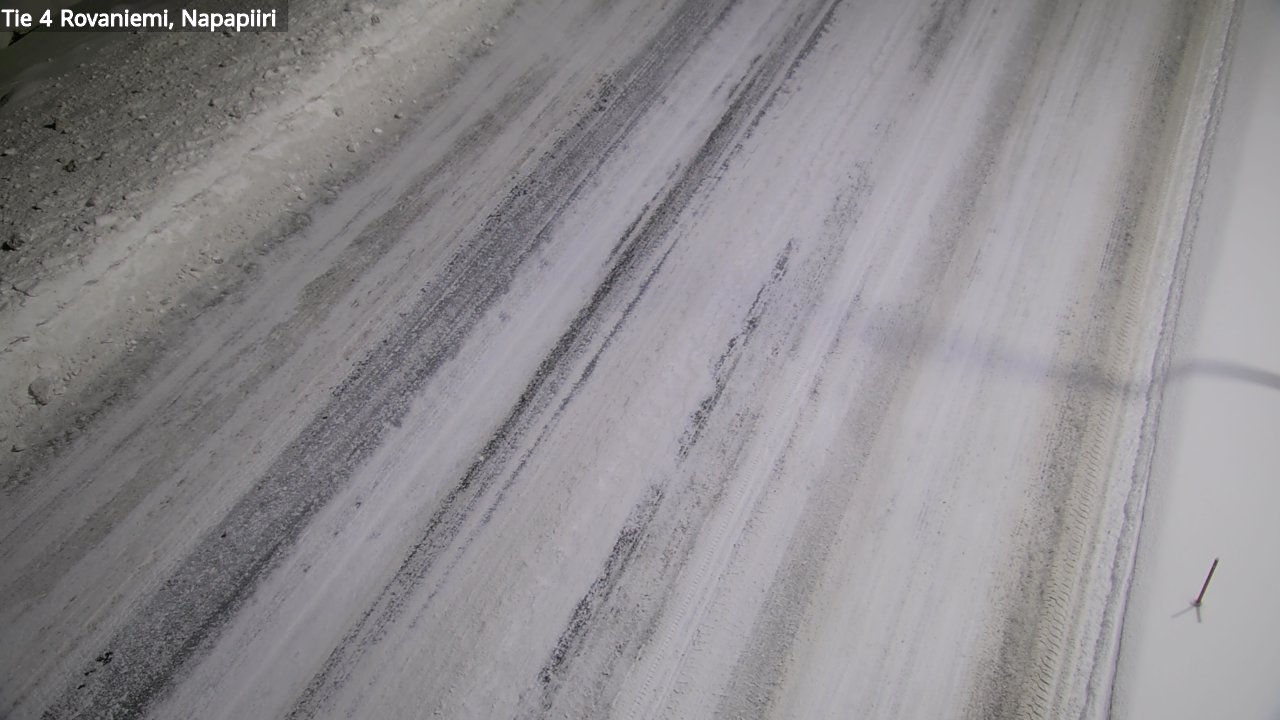 Weather Camera Image Väg 4 Rovaniemi, Polar cirke, Rovaniemi, Lappi