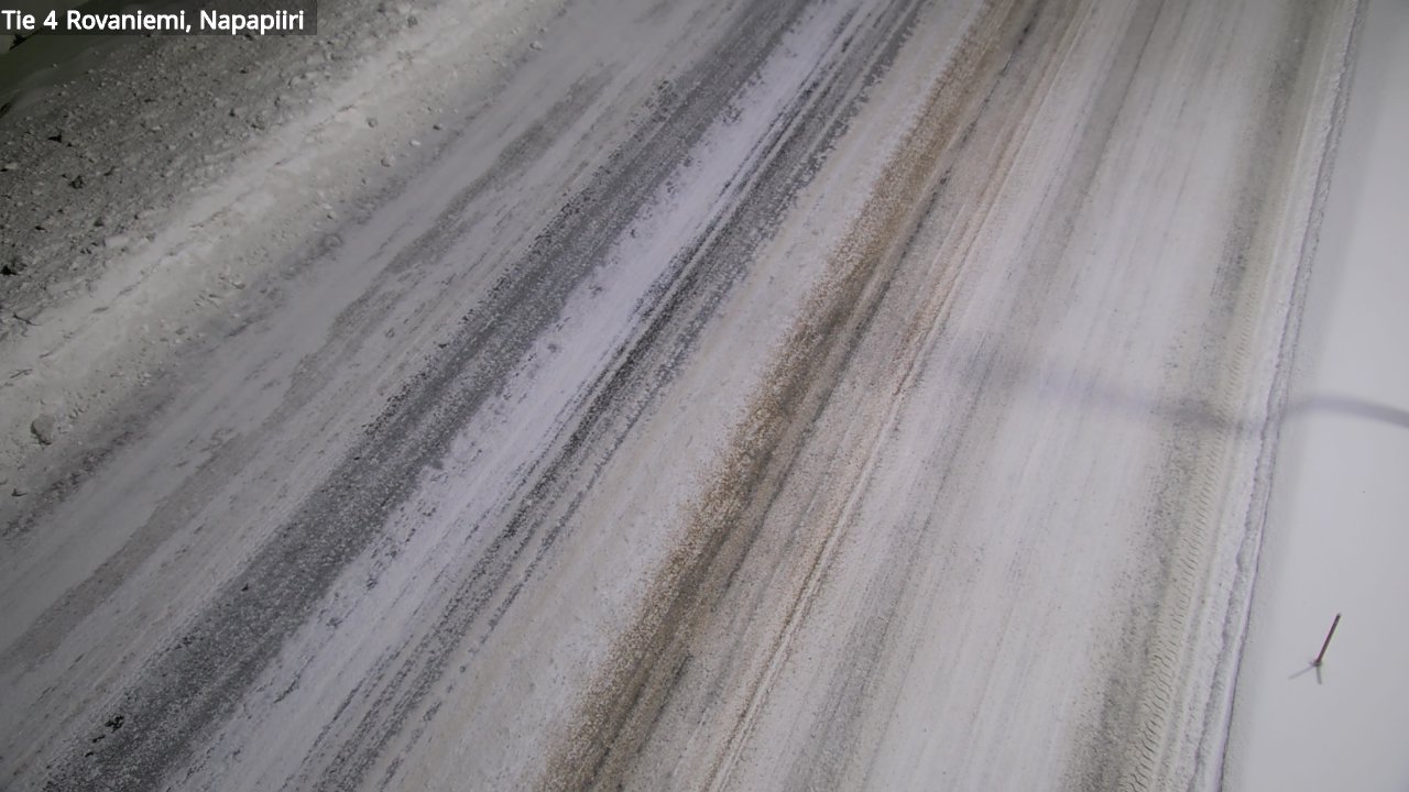Weather Camera Image Väg 4 Rovaniemi, Polar cirke, Rovaniemi, Lappi