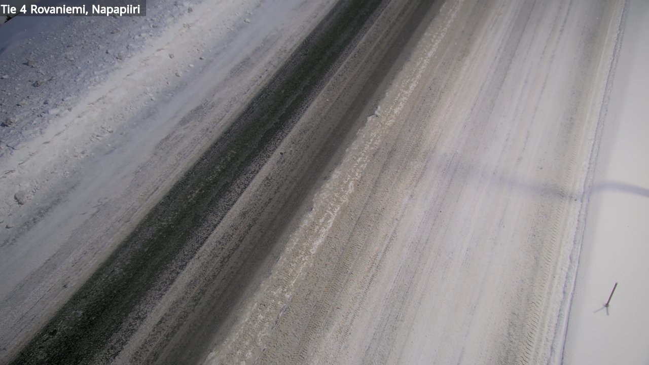 Weather Camera Image Väg 4 Rovaniemi, Polar cirke, Rovaniemi, Lappi