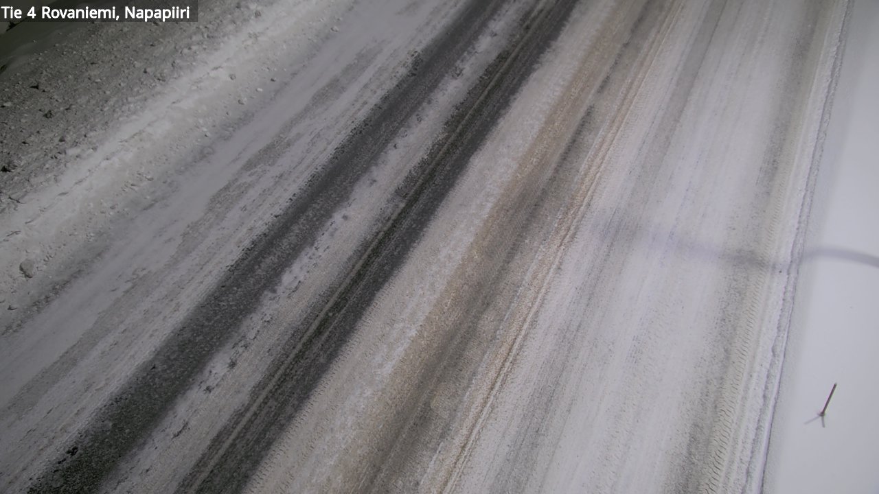 Weather Camera Image Väg 4 Rovaniemi, Polar cirke, Rovaniemi, Lappi