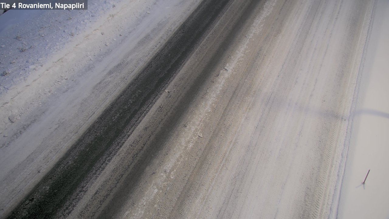 Weather Camera Image Väg 4 Rovaniemi, Polar cirke, Rovaniemi, Lappi