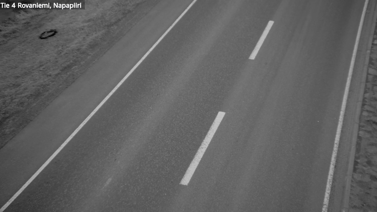 Weather Camera Image Road 4 Rovaniemi, Arctic circl, Rovaniemi, Lappi