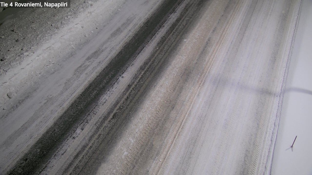 Weather Camera Image Väg 4 Rovaniemi, Polar cirke, Rovaniemi, Lappi