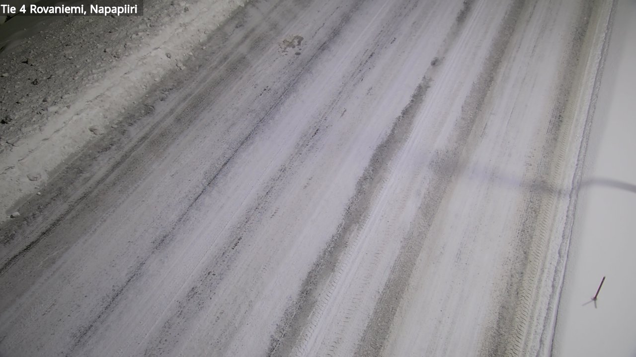 Weather Camera Image Väg 4 Rovaniemi, Polar cirke, Rovaniemi, Lappi