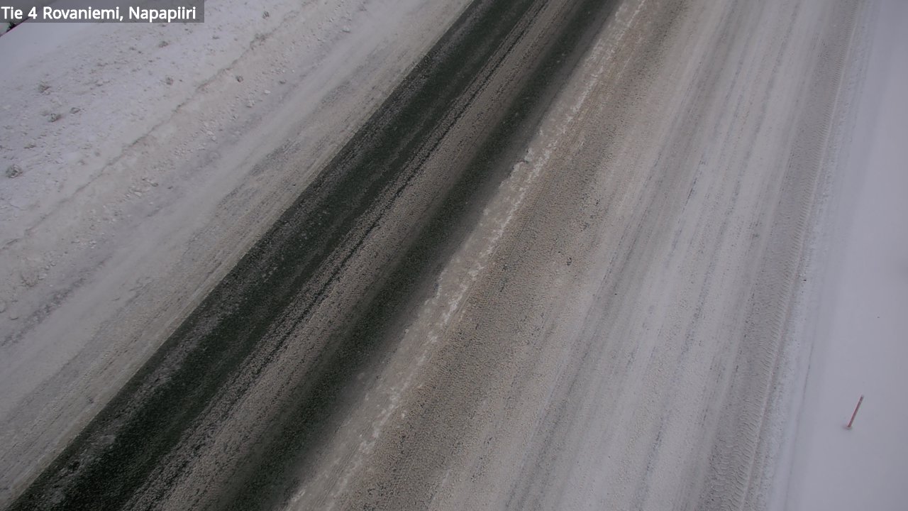 Weather Camera Image Väg 4 Rovaniemi, Polar cirke, Rovaniemi, Lappi