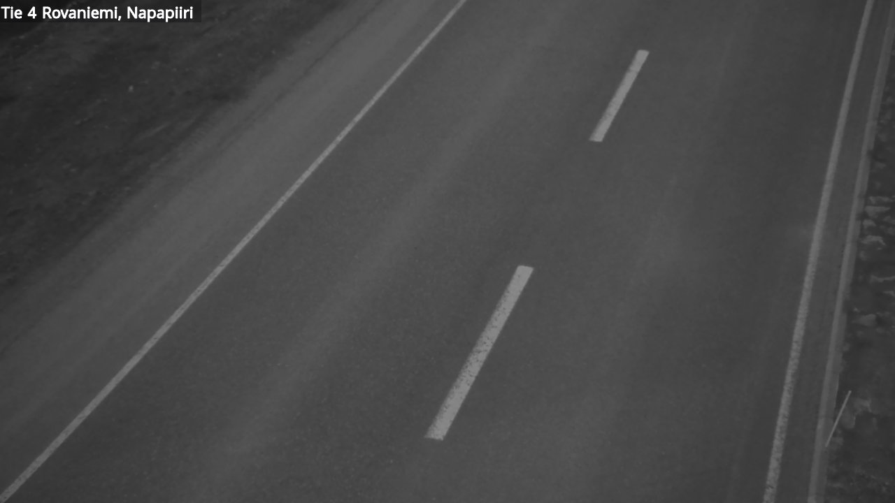 Weather Camera Image Road 4 Rovaniemi, Arctic circl, Rovaniemi, Lappi