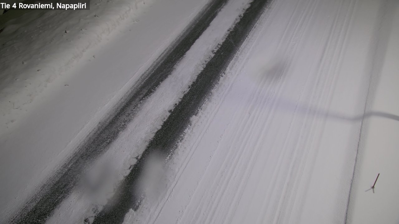 Weather Camera Image Väg 4 Rovaniemi, Polar cirke, Rovaniemi, Lappi