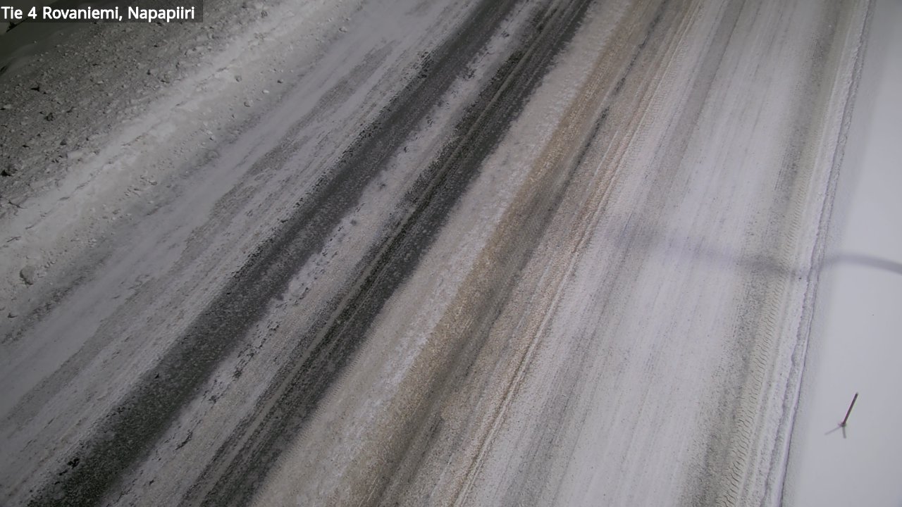 Weather Camera Image Väg 4 Rovaniemi, Polar cirke, Rovaniemi, Lappi