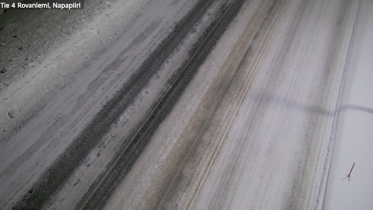 Weather Camera Image Väg 4 Rovaniemi, Polar cirke, Rovaniemi, Lappi