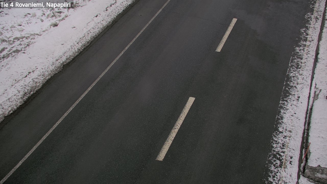 Weather Camera Image Road 4 Rovaniemi, Arctic circl, Rovaniemi, Lappi