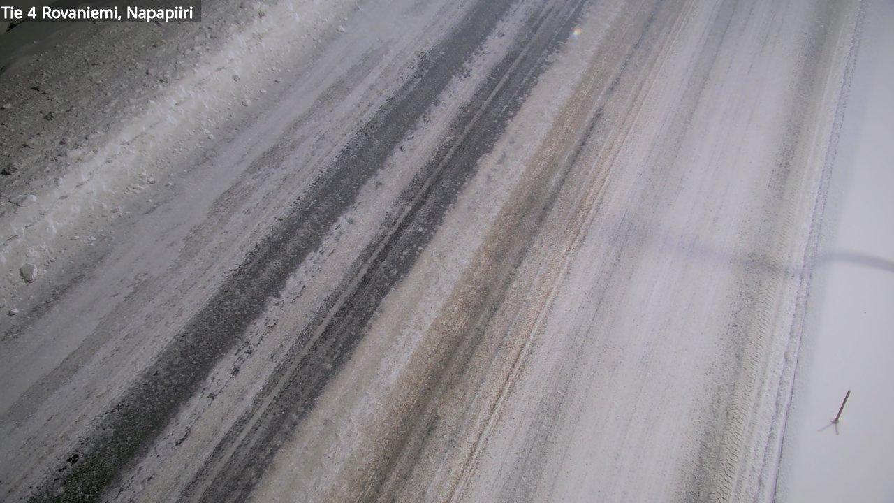 Weather Camera Image Väg 4 Rovaniemi, Polar cirke, Rovaniemi, Lappi
