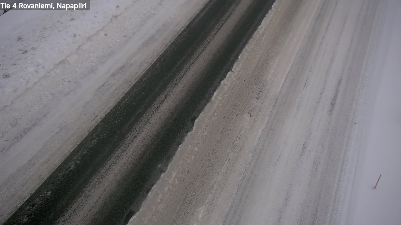 Weather Camera Image Väg 4 Rovaniemi, Polar cirke, Rovaniemi, Lappi