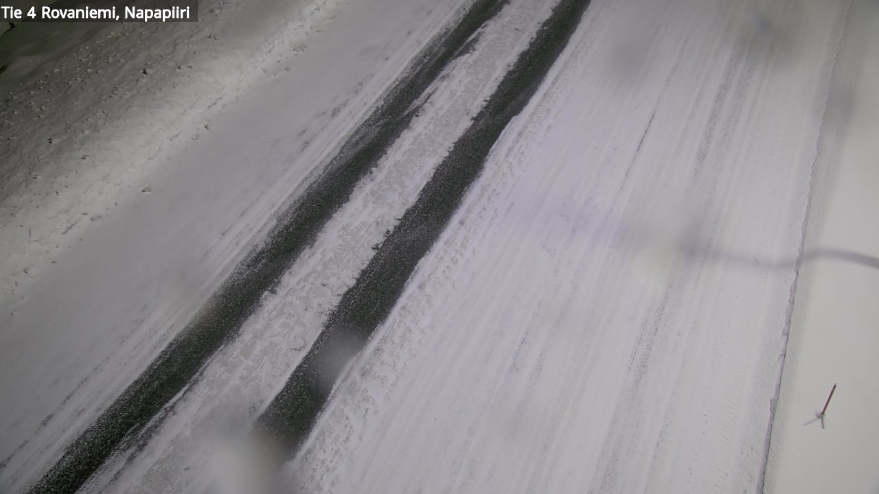 Weather Camera Image Väg 4 Rovaniemi, Polar cirke, Rovaniemi, Lappi